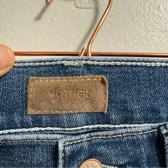 Mother Denim The Insider Crop Point Racing Hearts Size 24 - Picture 13 of 16